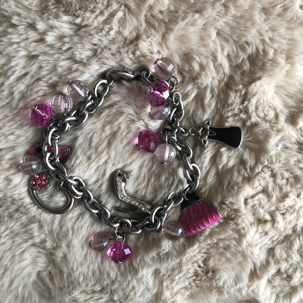 Pink Charm bracelet . Not used .